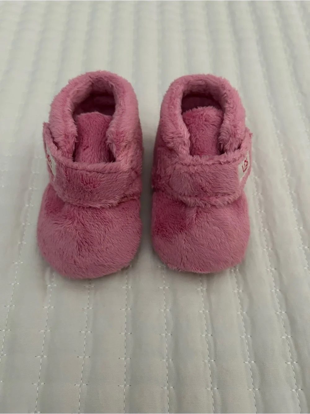 UGG Bixbee Pink Plush Bootie Slippers Infant Size 2/3 (6-12M)